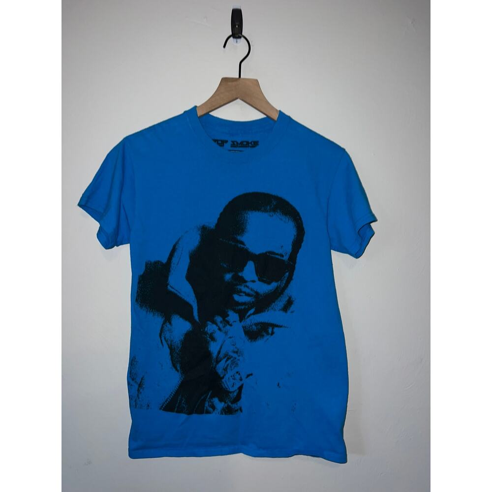 Pop Smoke Shirt King Of New York Rap Rapper Blue Musician Tee Graphic Small